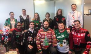 Corporate Finance's ugly sweaters look great!